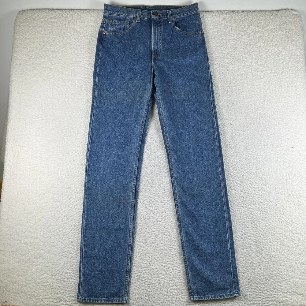 Vintage Levi's 505 Jeans Mens 32x36 Blue Denim Straight Leg Made In USA 90s